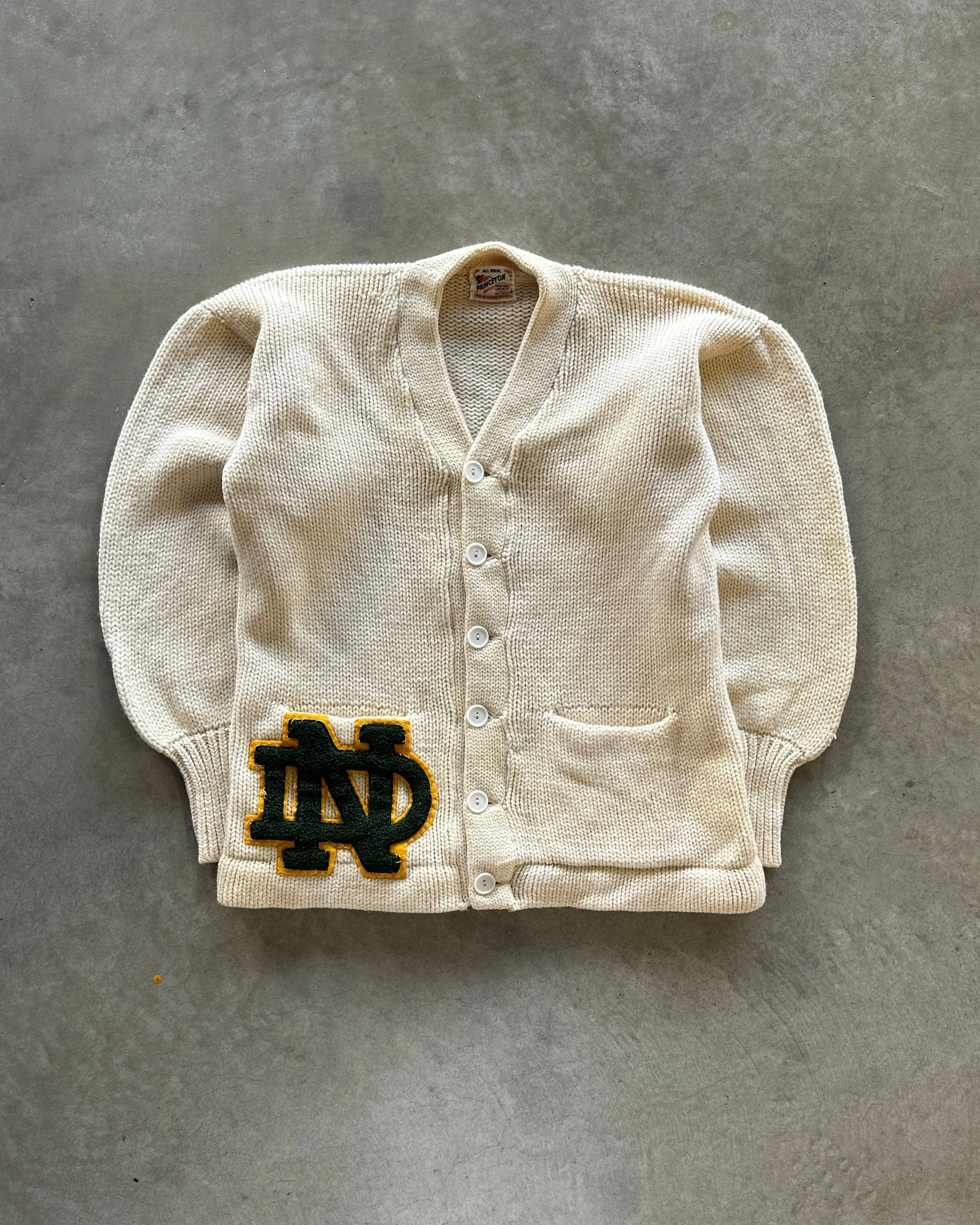Antibacterial Treatment 1970s Letterman cardigan (M)