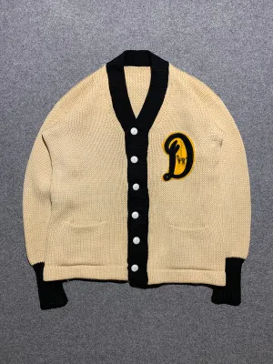 1980 cream cardigan made in USA No Season No-Fuss Look