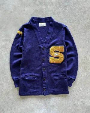 1980s Letterman cardigan (S) Airflow channels