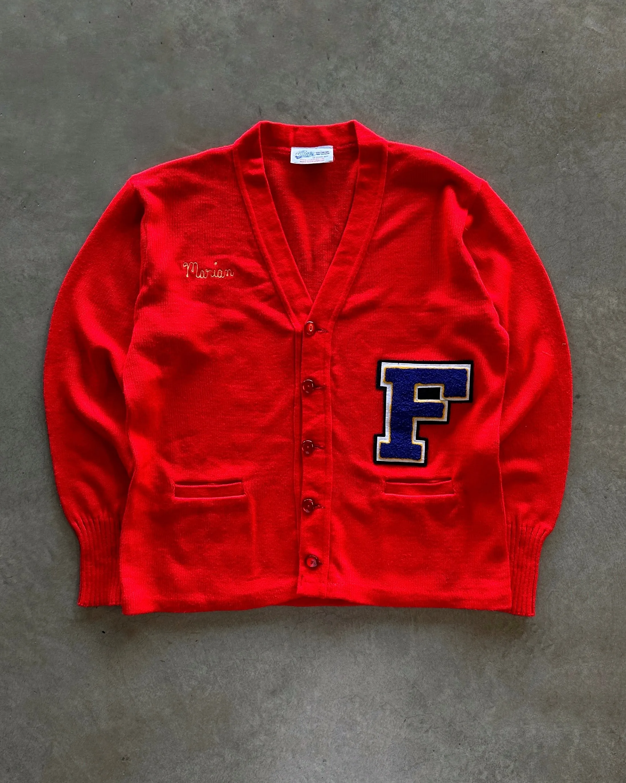 1990s Letterman cardigan (XL) Fast Drying Material