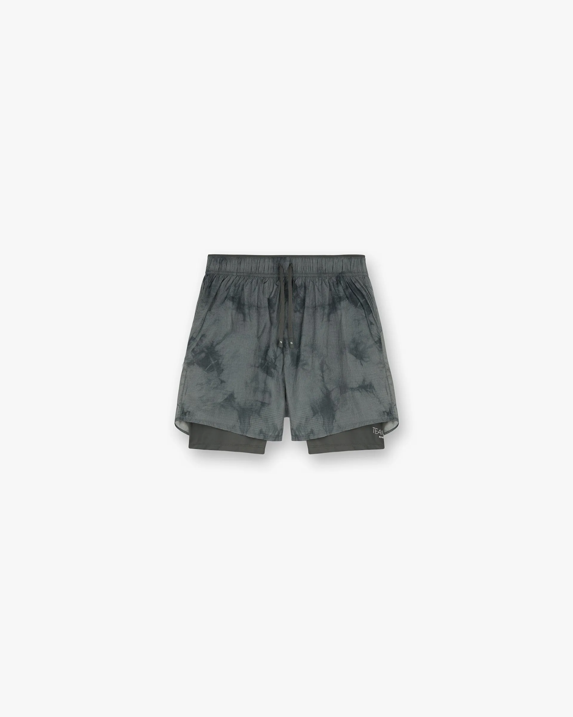 Day Wear 247 Distance 2-In-1 Short Printed - Dark Green