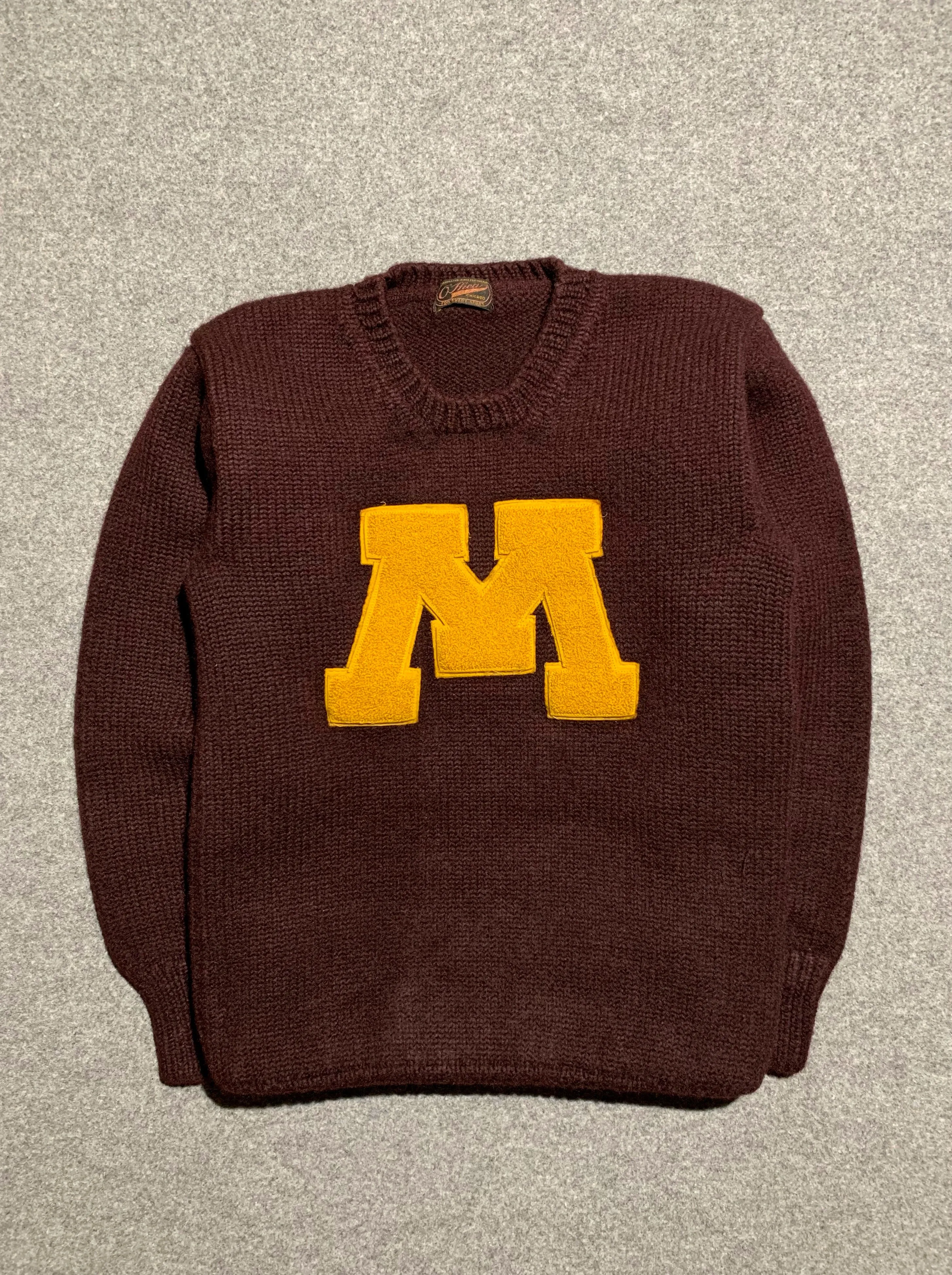 Essential Drape 40s Letterman Michigan Knit (M)