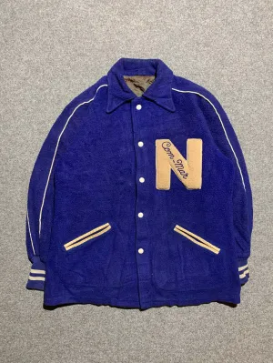 70s college long jacket Walk In Park