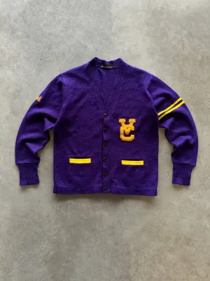 70s Vancouver high school cadigan (M) Layered Texture Durable Elasticity