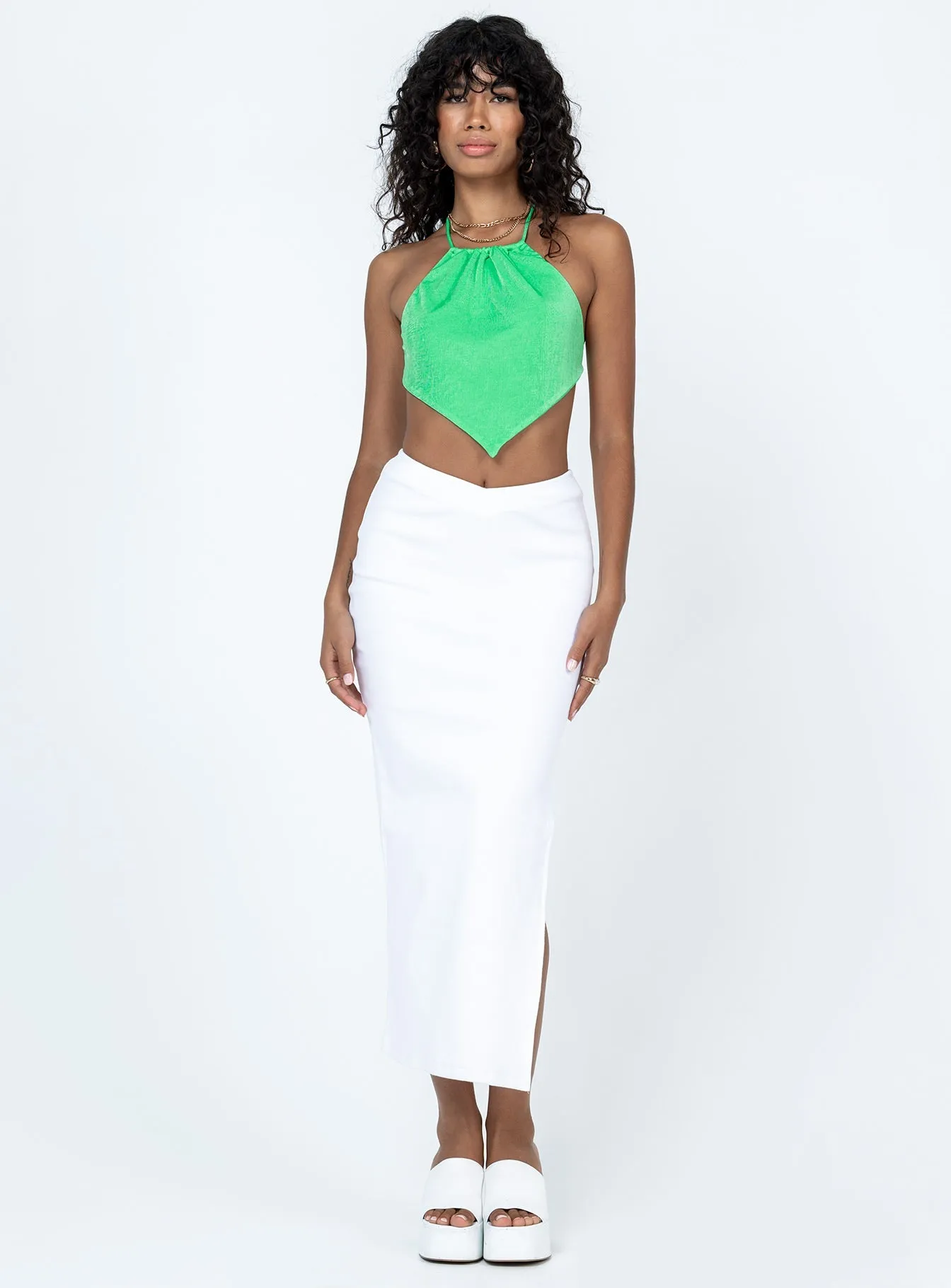 Abigail Midi Skirt White personalized option