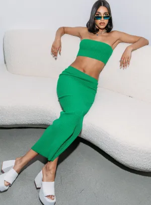 Subtle Finish Sustainable Fabric Abrielle Set Green