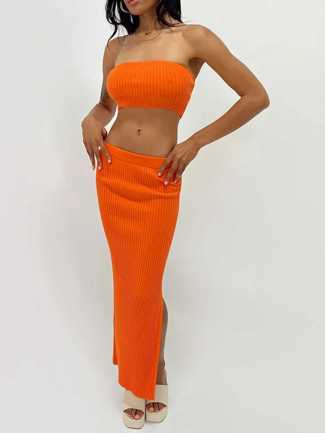 Collaboration Piece Abrielle Set Orange