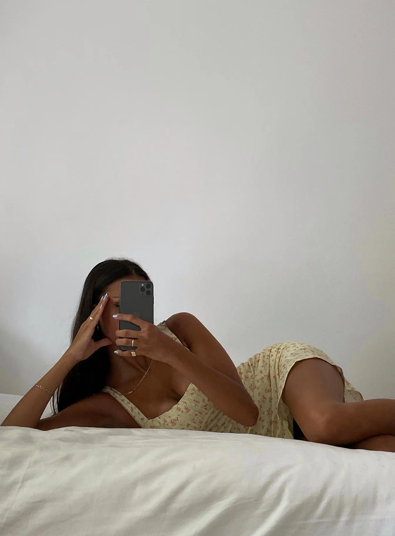 Easy Tones Freya Mini Dress Yellow Floral