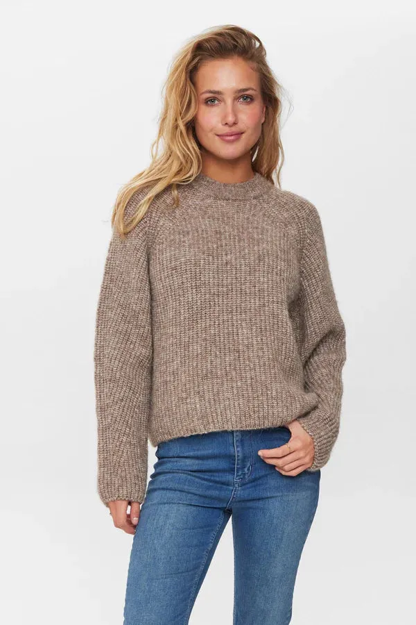 Quality control Casual Comfort Numph Nuzindi Pullover Fossil Melange