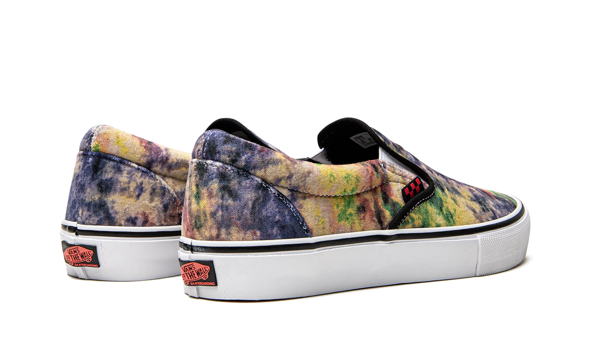 Skate Slip On "Multicolor Tie-Dye" Gel cushion Subtle Detail