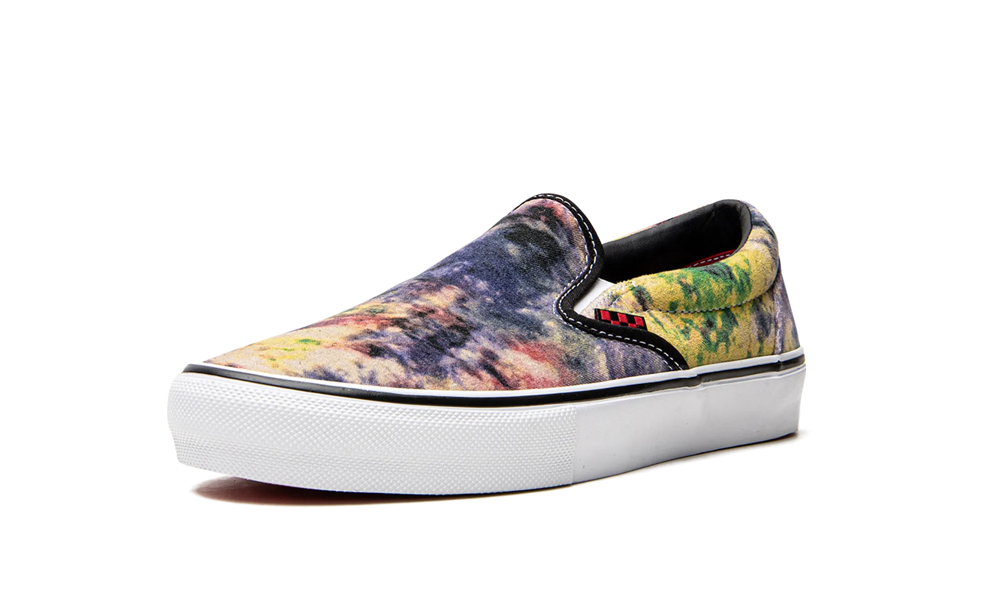 Skate Slip On "Multicolor Tie-Dye" Office Friendly Collapsible Heel