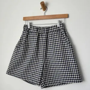 Flex Wear Breathable wear Le Bon Shoppe City Shorts Gingham Blue