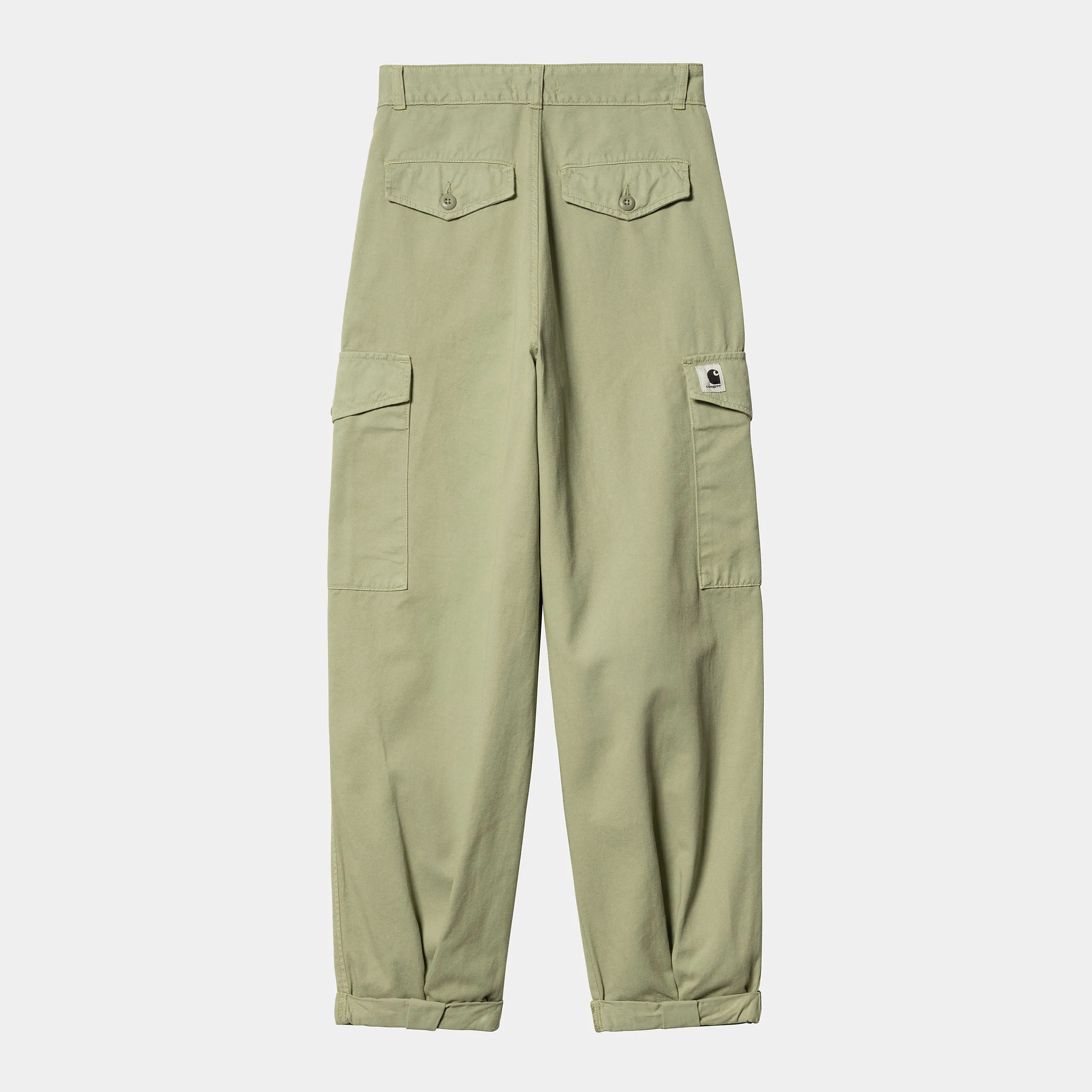 High Waist Practical Look Carhartt W' Collins Pant Misty Green Garment Dyed