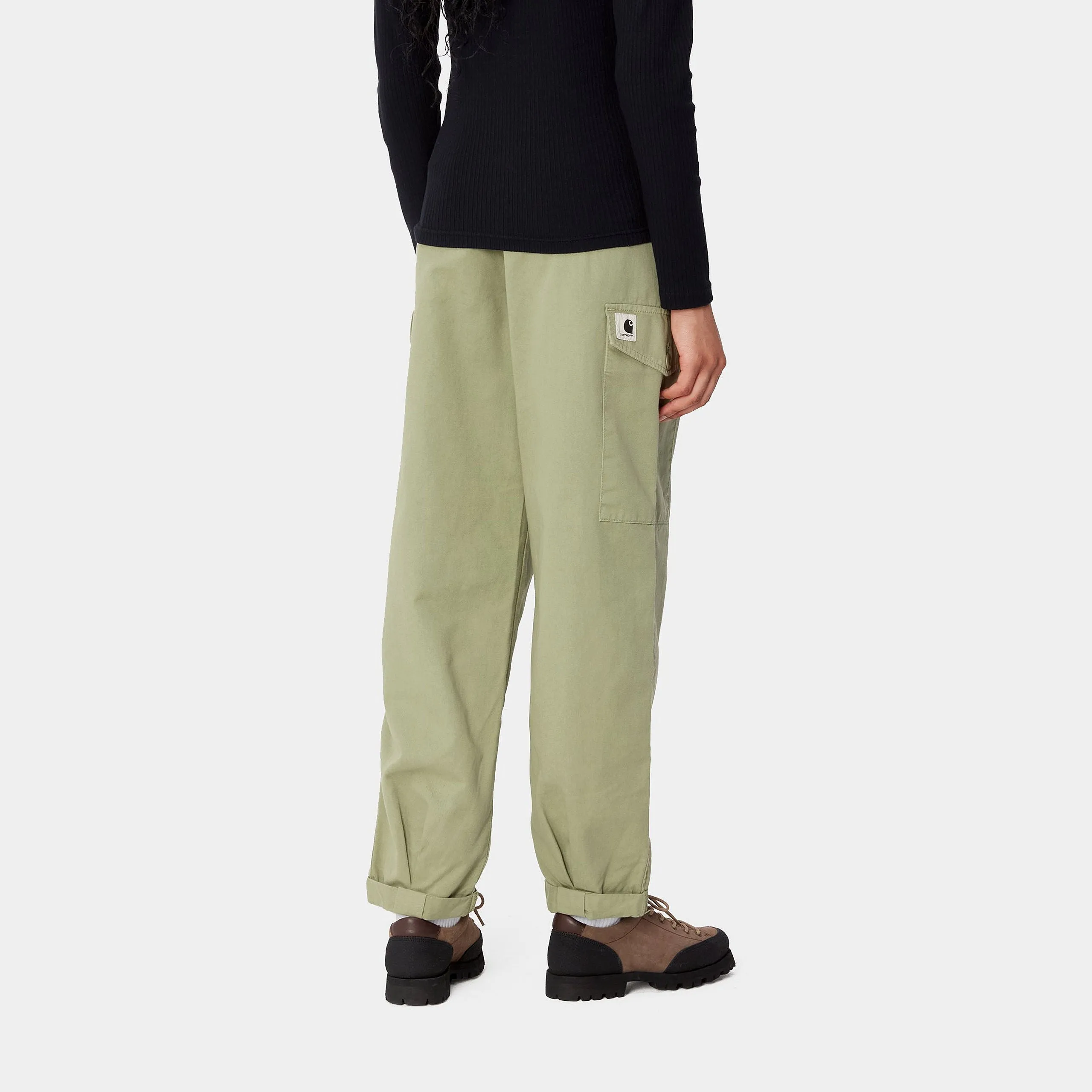 Carhartt W' Collins Pant Misty Green Garment Dyed FrictionResistantEdging