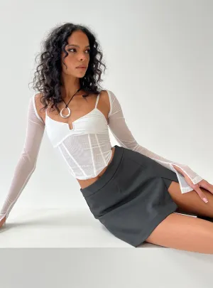 Silk Touch Adelea Skort Slate