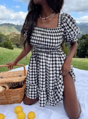 City-Style Modern Fit Adelio Mini Dress Black / White