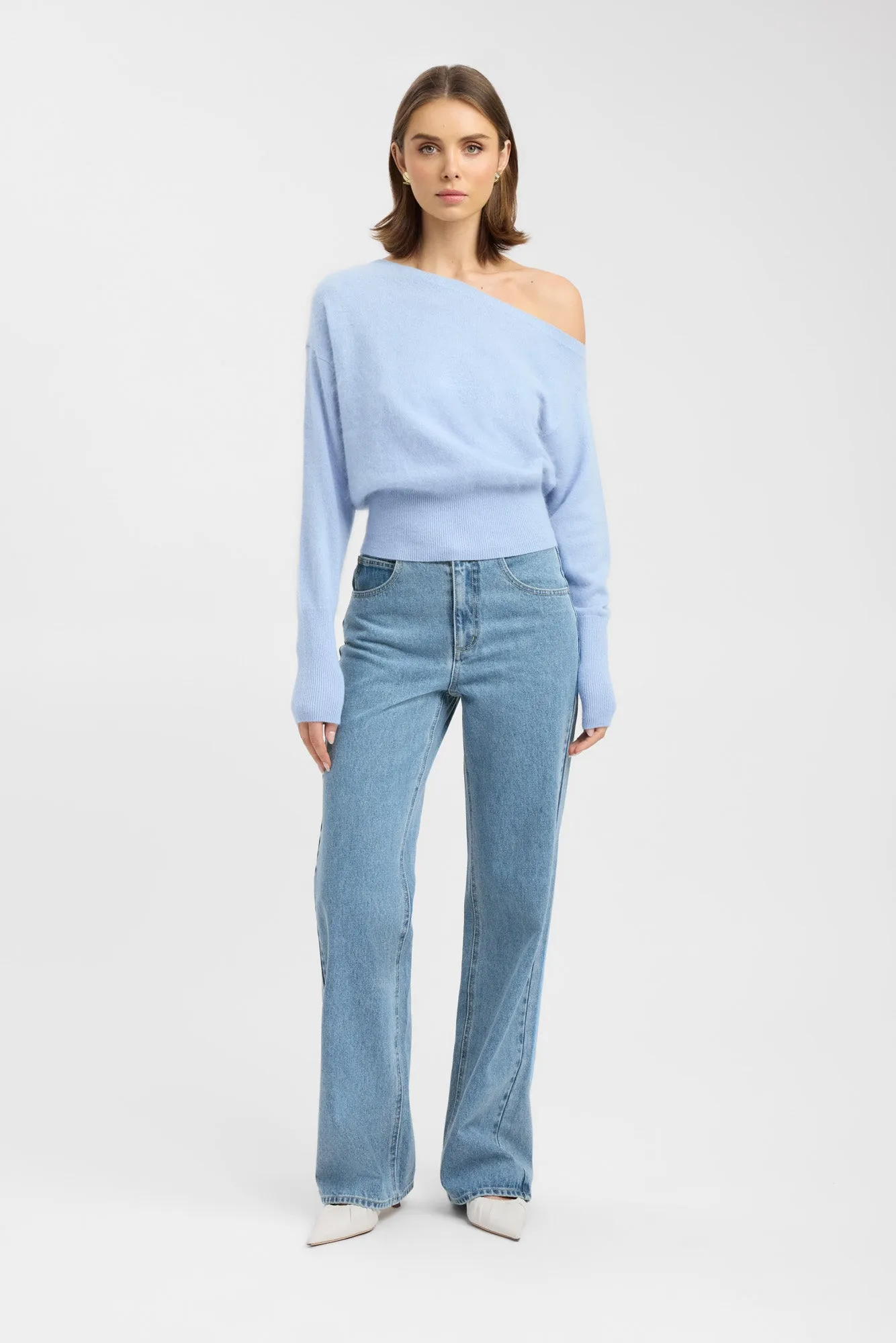 Geneva One Shoulder Jumper Eco Friendly Fibers Temperature control