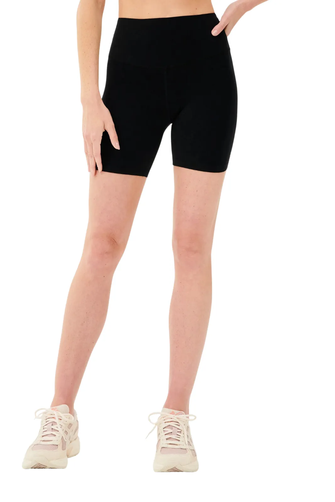 Airweight High Waist 6" Short, Black GussetDesign