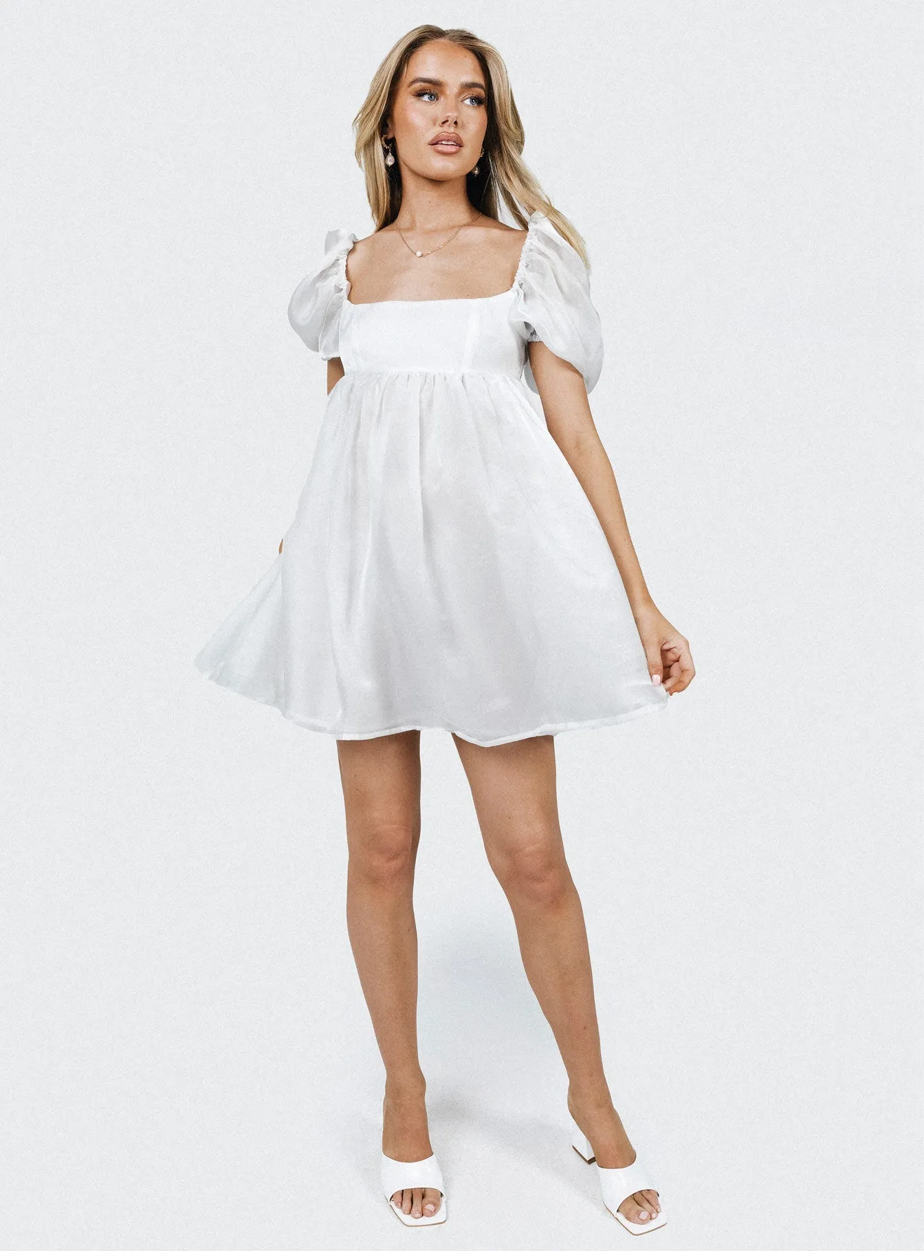 Night Charm Alaya Mini Dress White