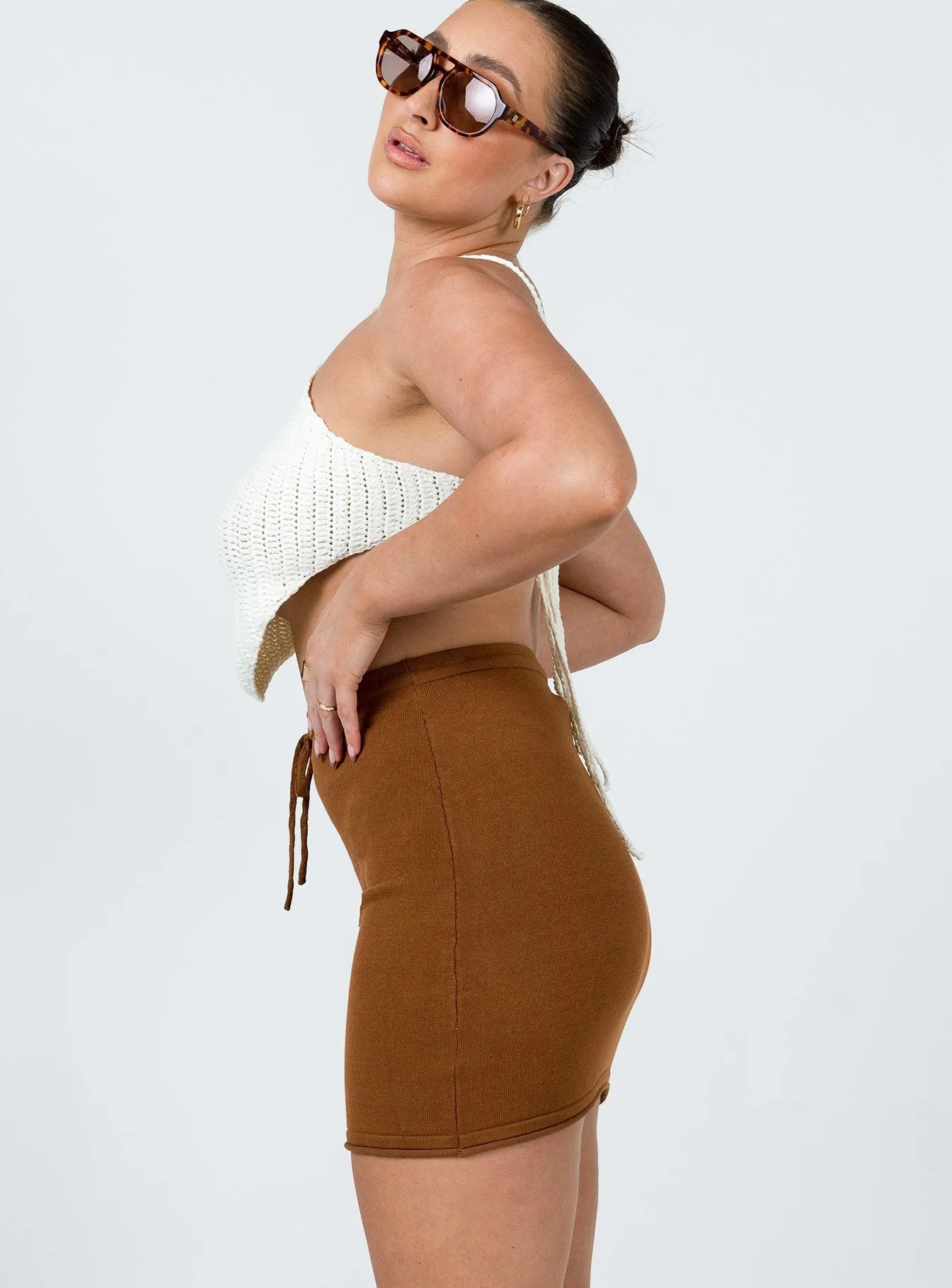 Airy Comfort Alice Mini Skirt Brown