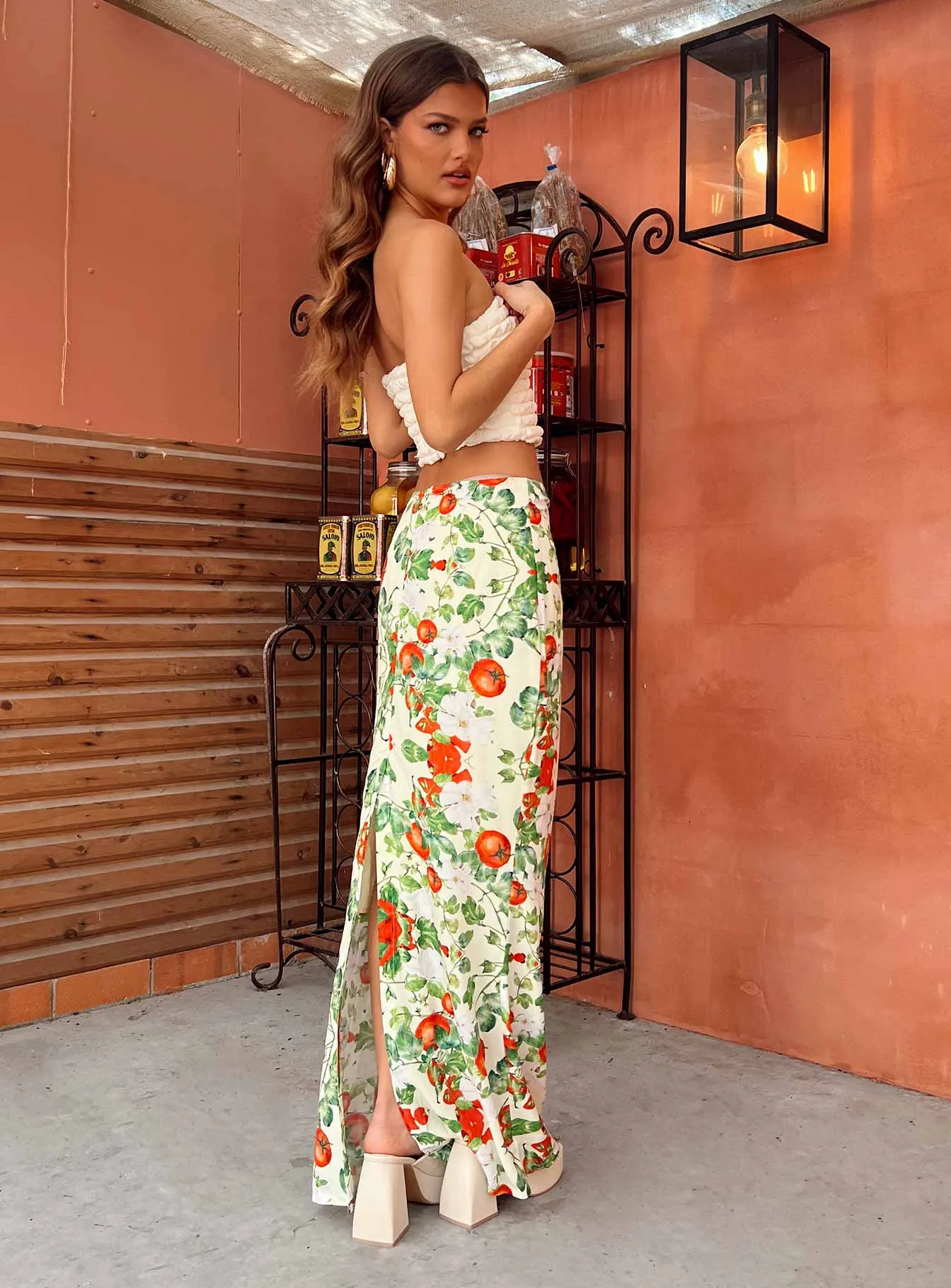 Vineyard Maxi Skirt Multi Casual Edge