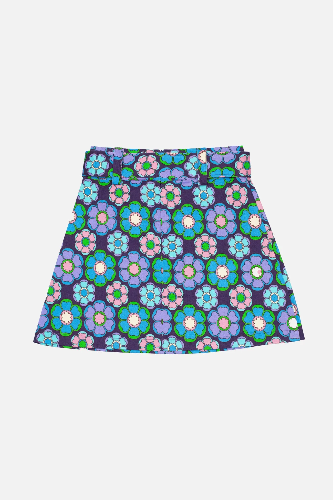 Minimalist Trim Fall Favorite Exclusive 'Cher' Mod Blossom Blue - Skirt