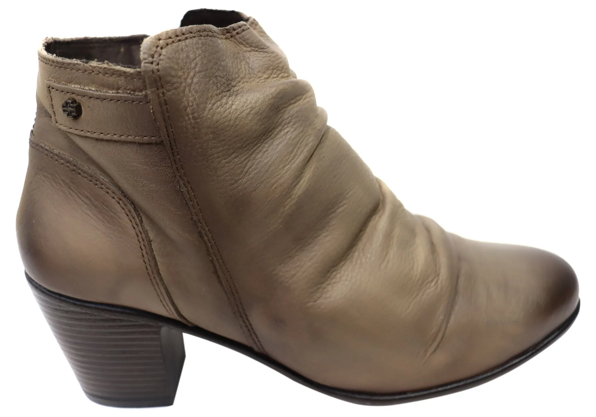 Trail Support Perlatto Brooke Womens Comfortable Leather Ankle Boots Made In Brazil