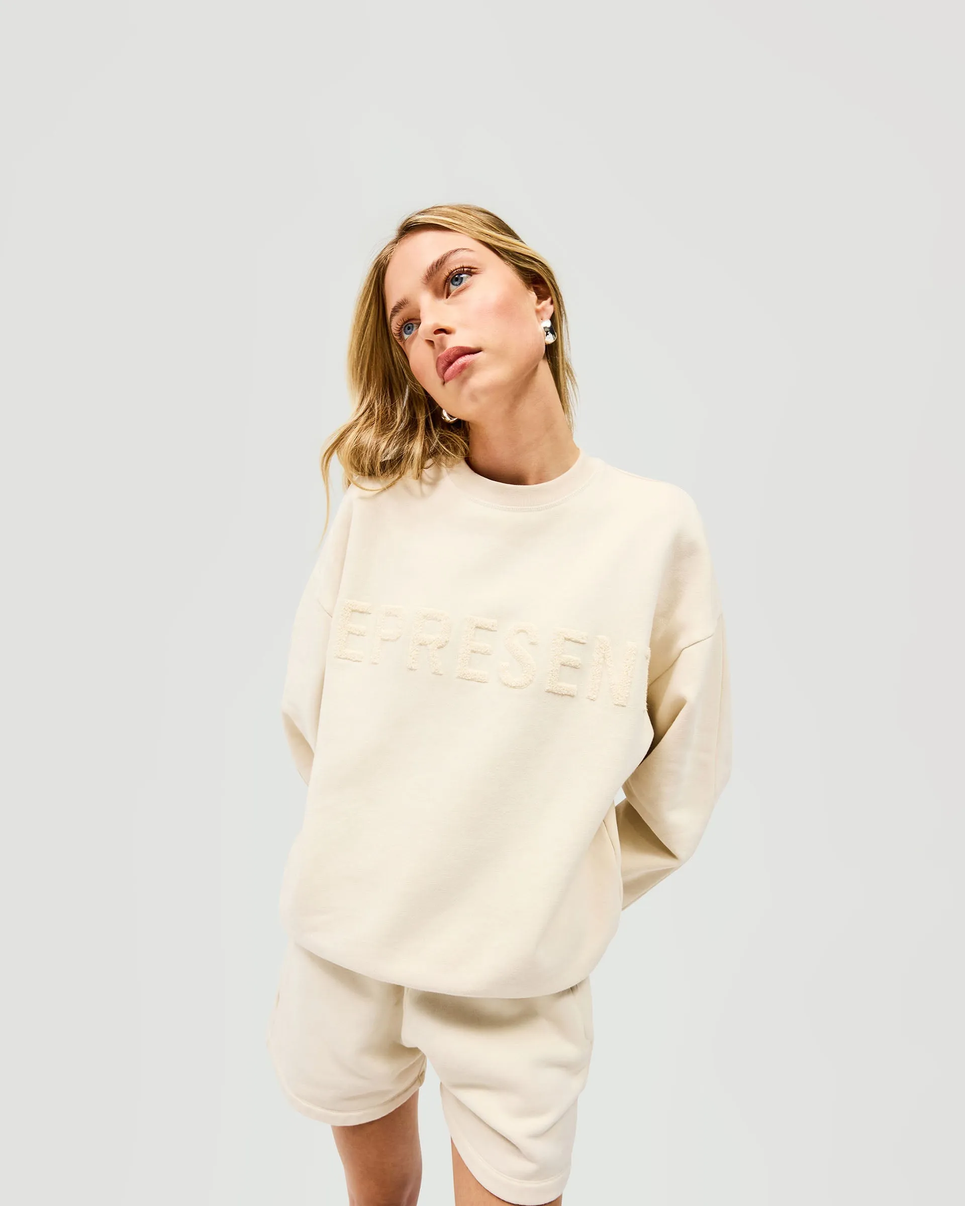 Owners Club Sweater - Oat Milk appropriate for parties product fair trade