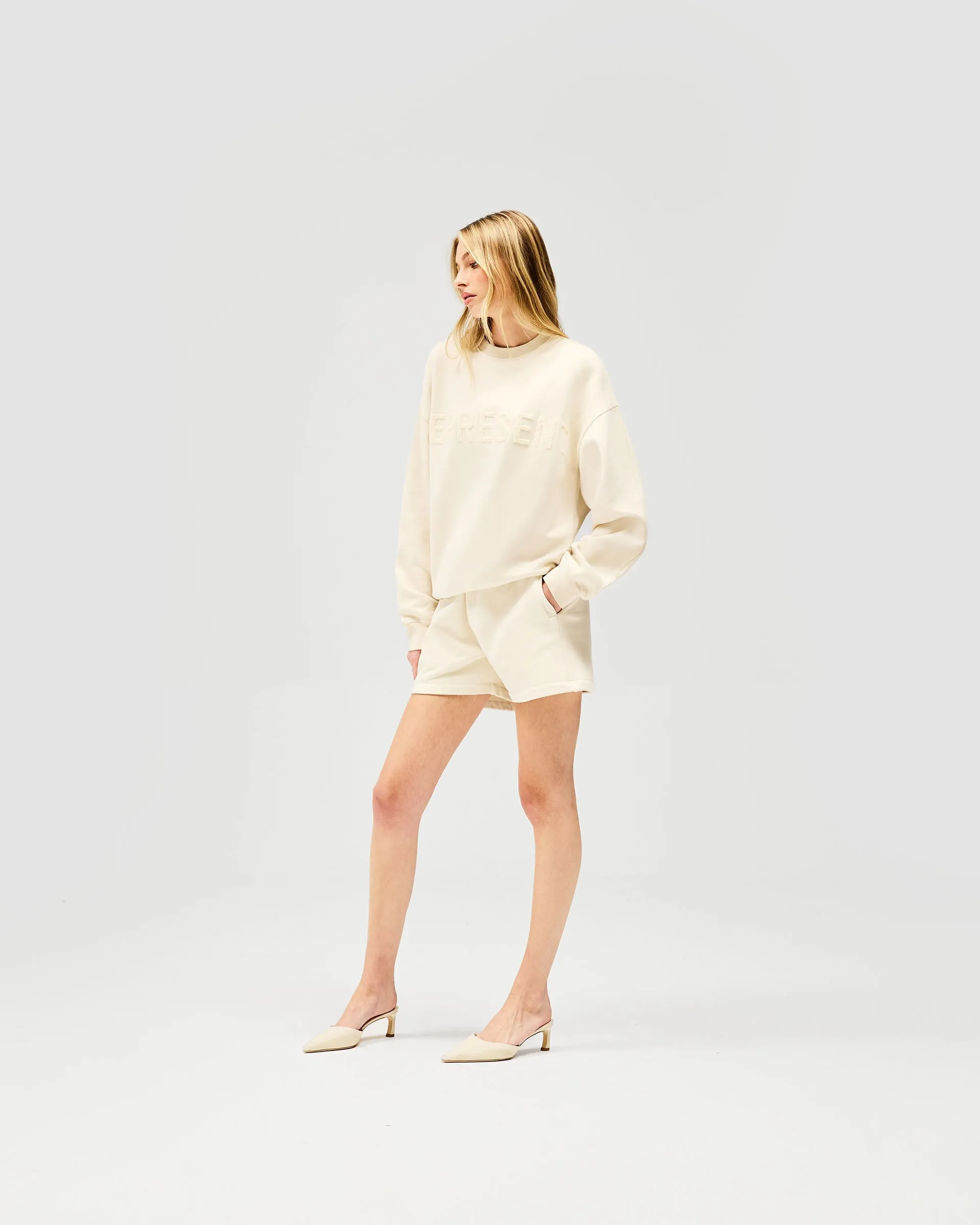 product affordable accessibility Plaid Design Owners Club Sweater - Oat Milk