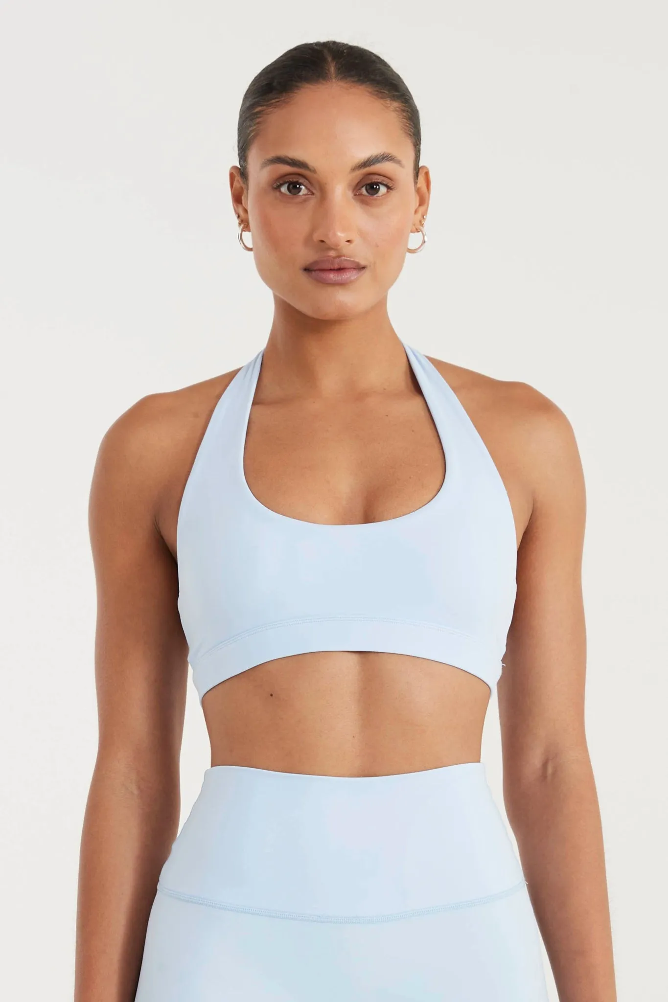 Breathable Closure Reinforced Stitching ALLFENIX CloudCore Halter Sports Bra