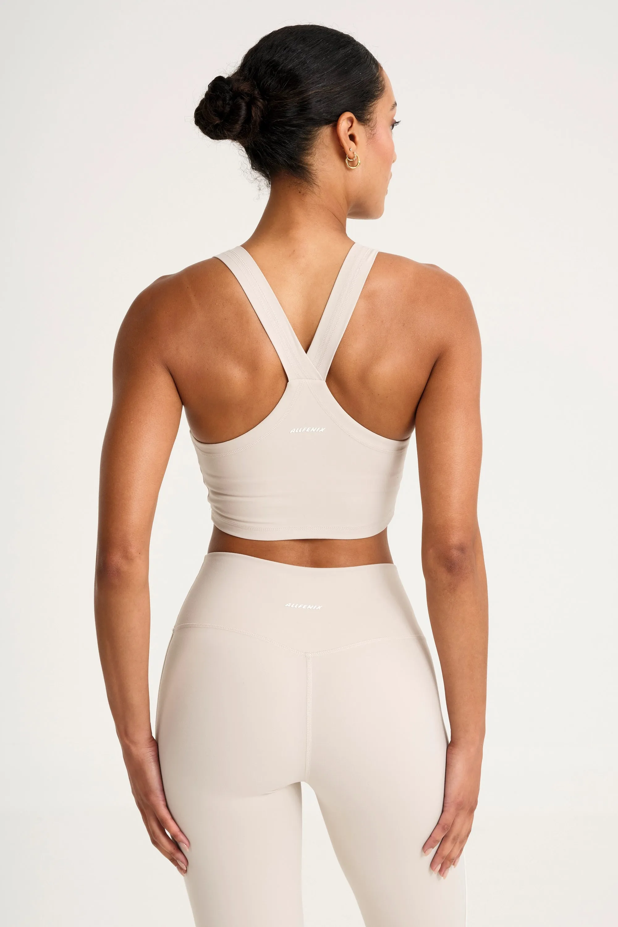 ALLFENIX CloudCore High Neck Longline Sports Bra All-Day Structure Dance
