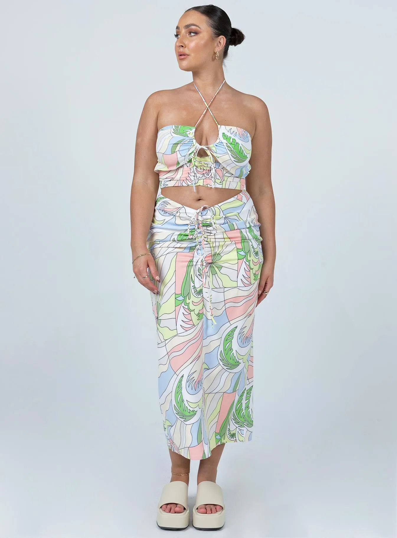 Anti Static Lining Collaboration Piece Amora Set Multi