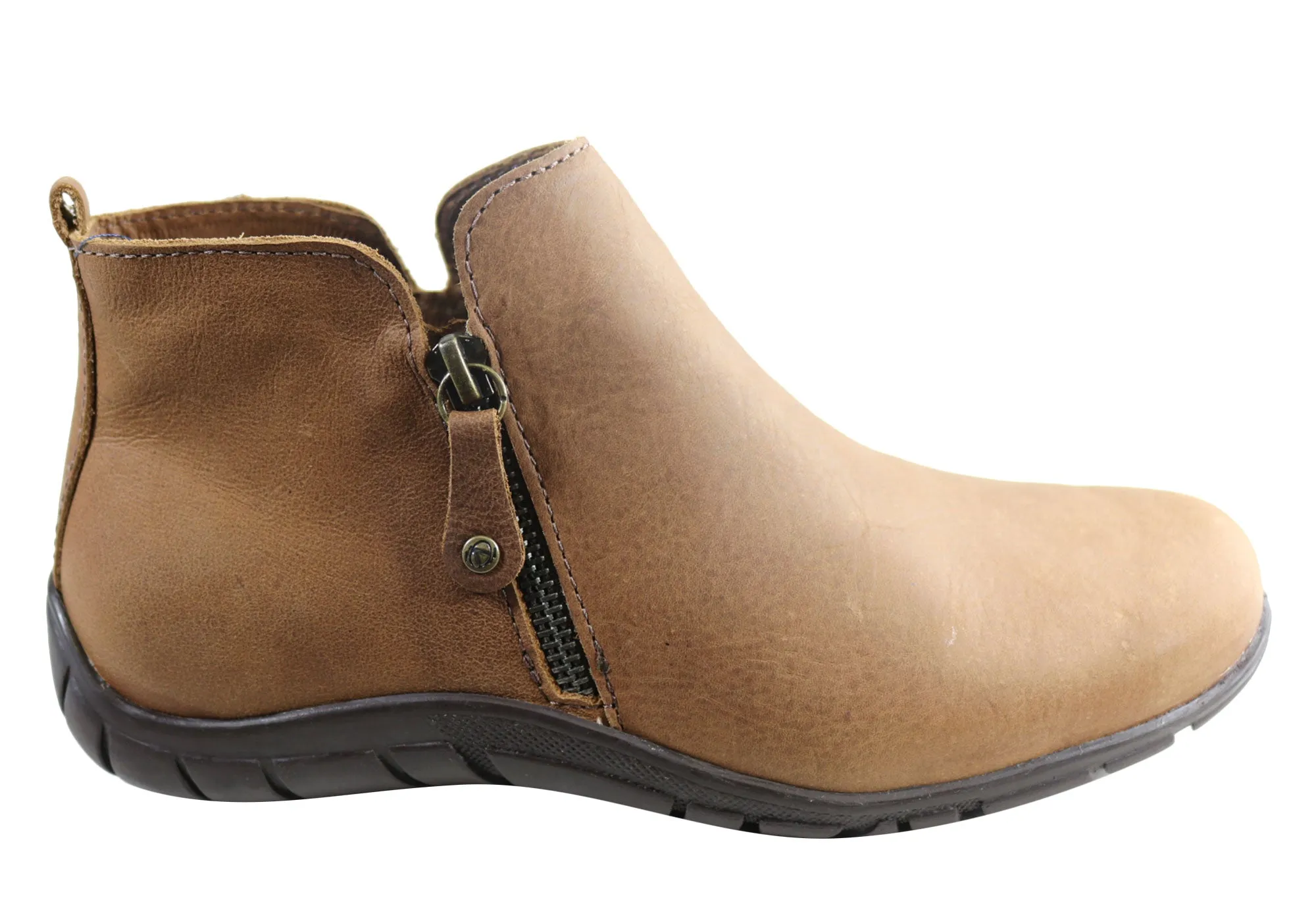 Andacco Central Womens Leather Comfortable Ankle Boots Made In Brazil Premium Performance