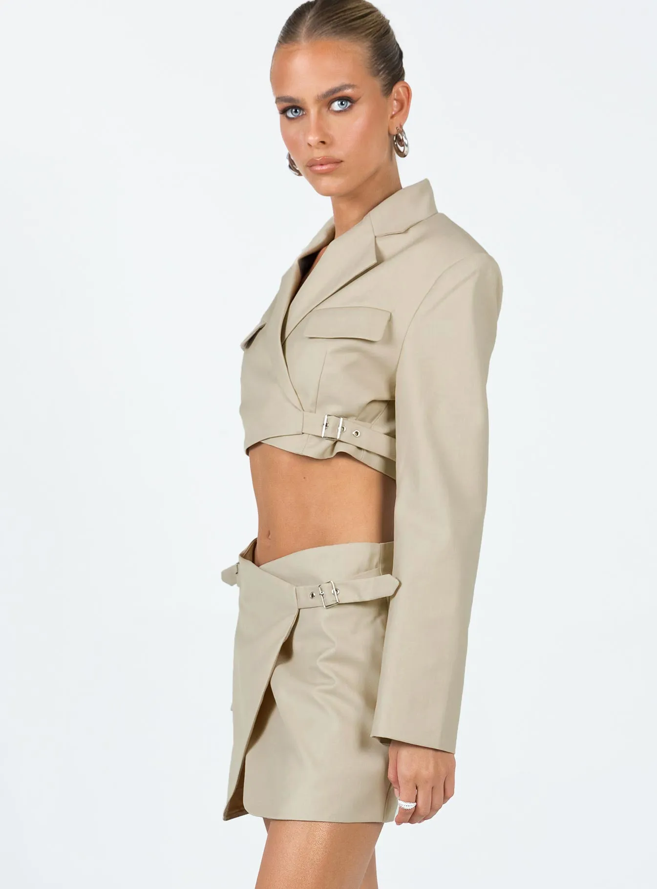 Pure Vibes Fresh Fit Anja Mini Skirt Camel