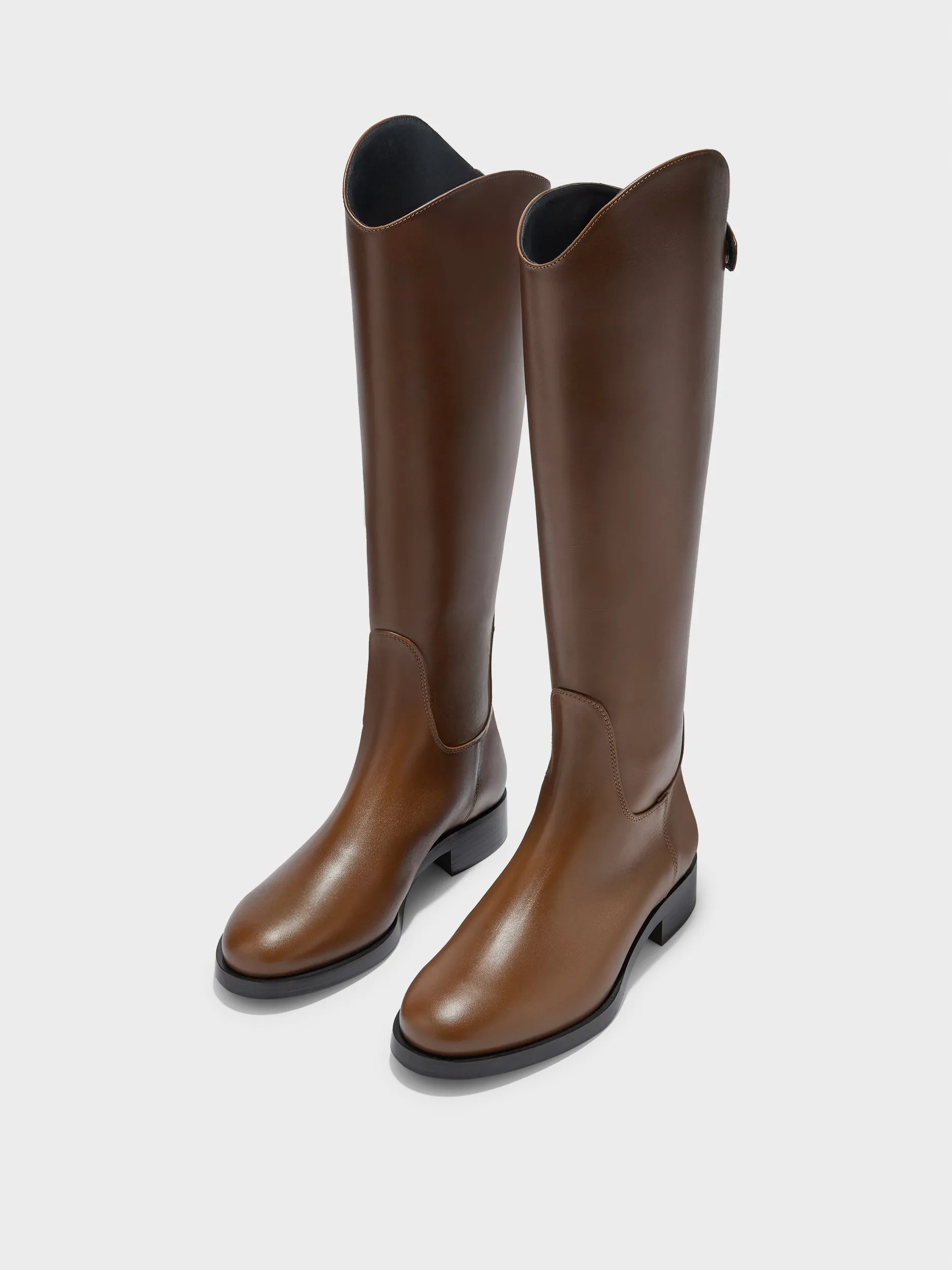 Hector Knee-High Boots Structured Fit