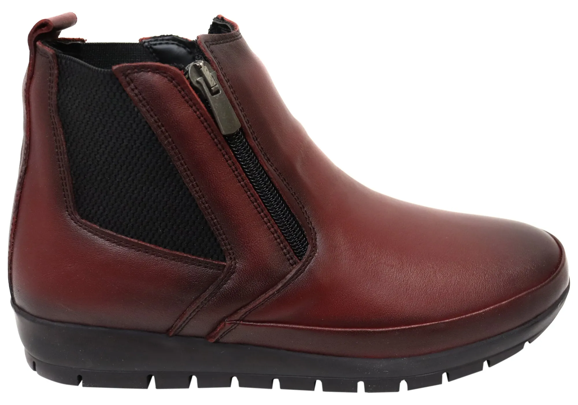 Beach Walk Orizonte Eres Womens European Comfortable Leather Ankle Boots