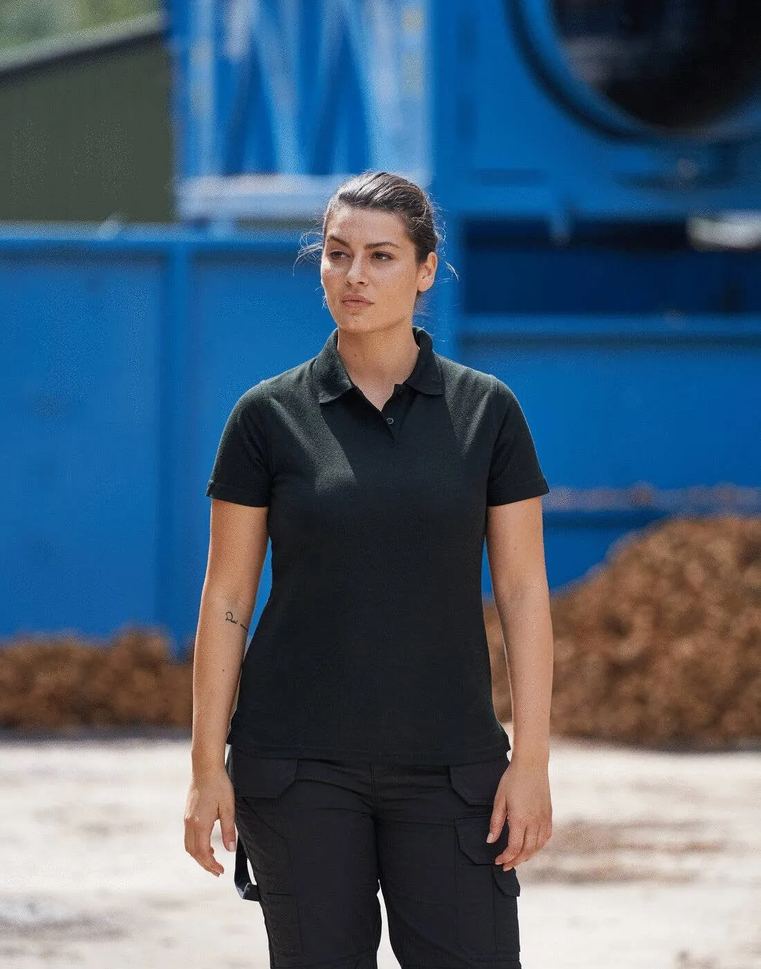 Ladies Pro Polyester Polo | BLACK Casual Must-Have