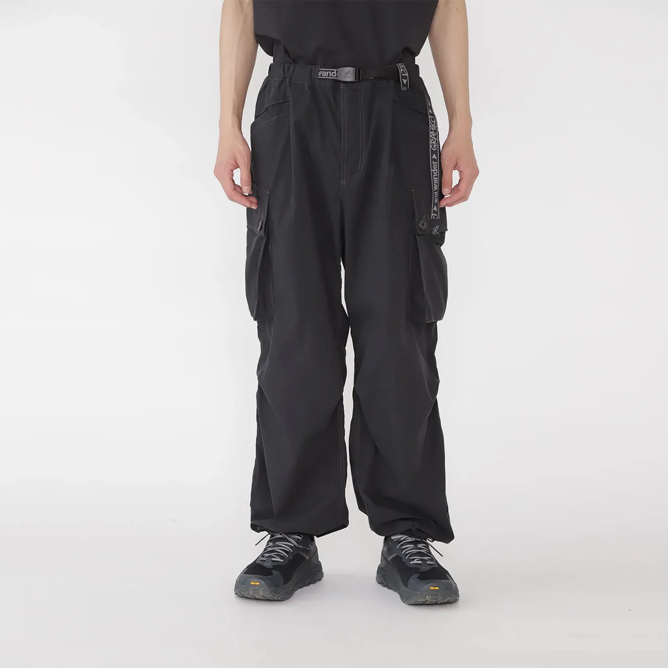 All terrain Gramicci x And Wander Womens Military Wide Pant Black