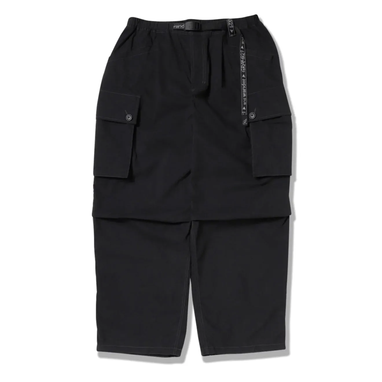 Versatile Design Gramicci x And Wander Womens Military Wide Pant Black