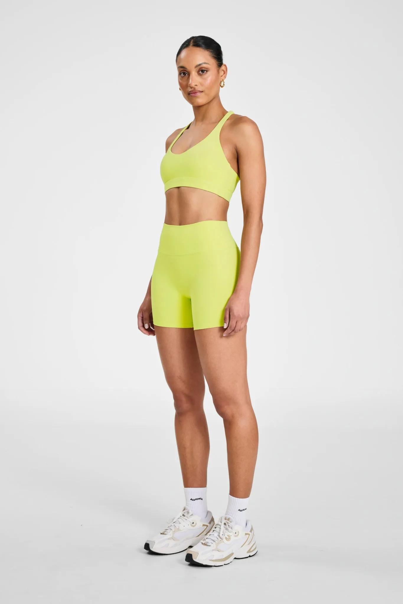 ALLFENIX CloudCore Cross Back Sports Bra Elastic cuffs seams Orange