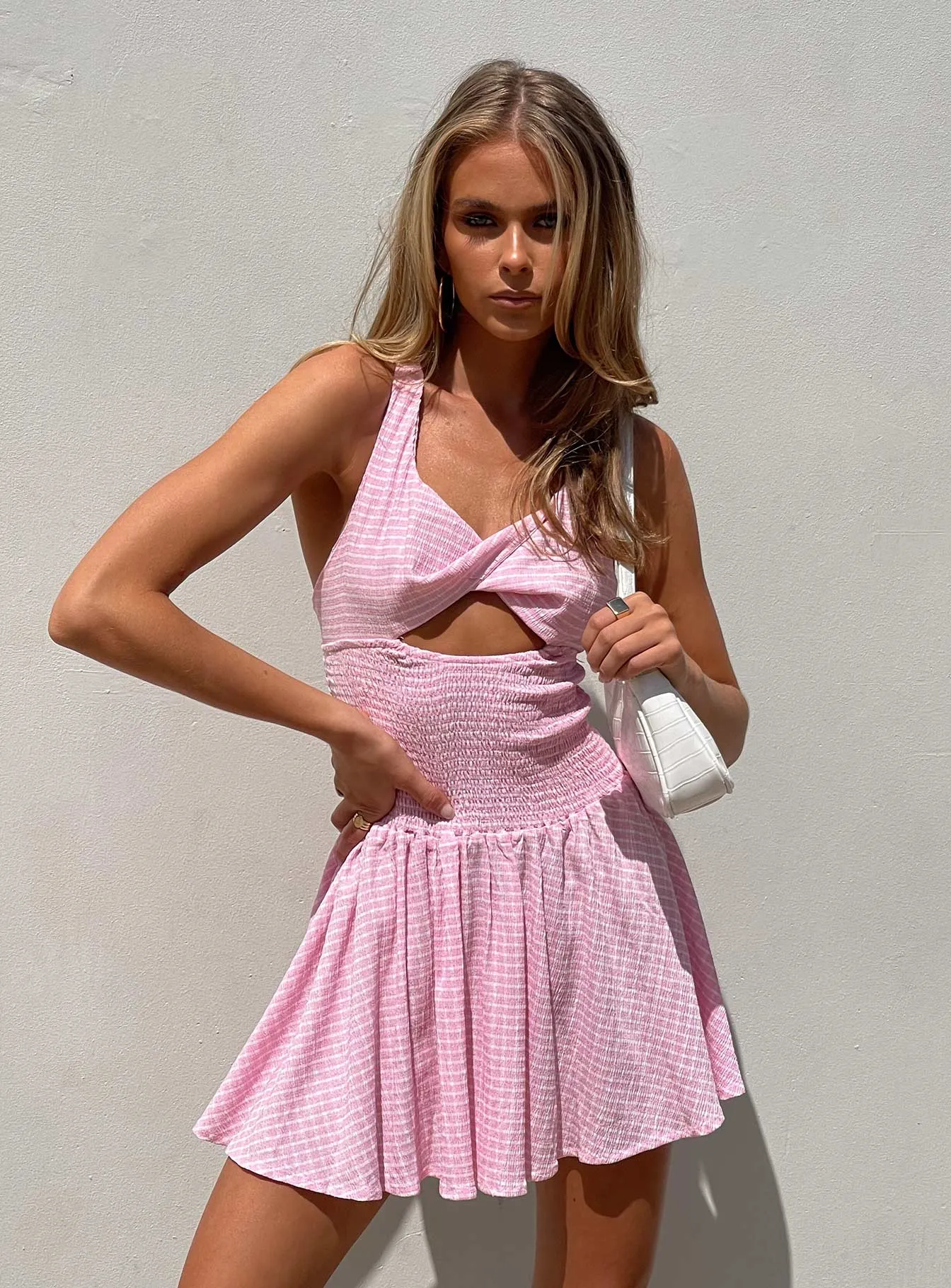 Calm Touch Arden Mini Dress Pink