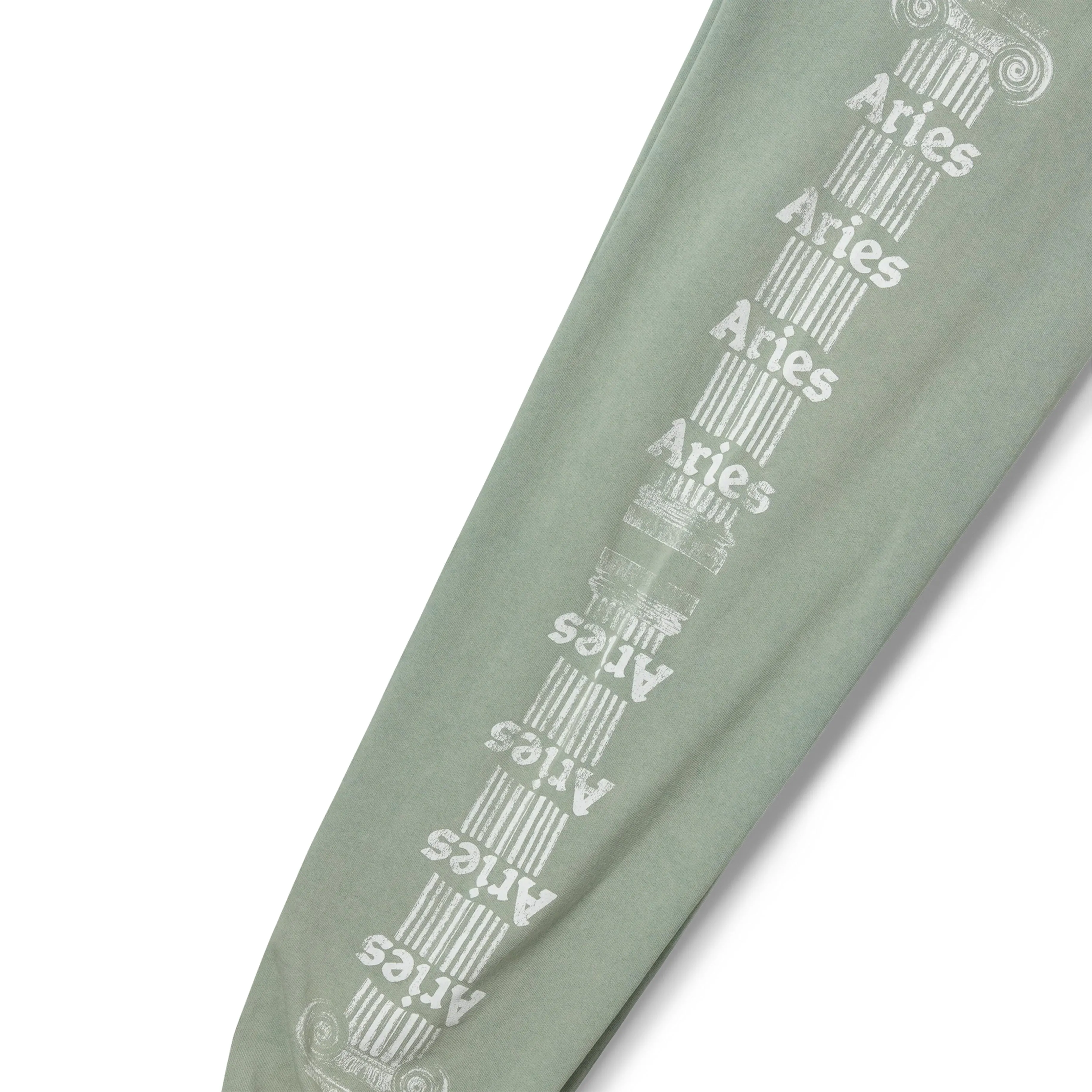 Aries Womens Aged Ancient Column Sweatpant Green Comfortable Look Wear Layered Wear