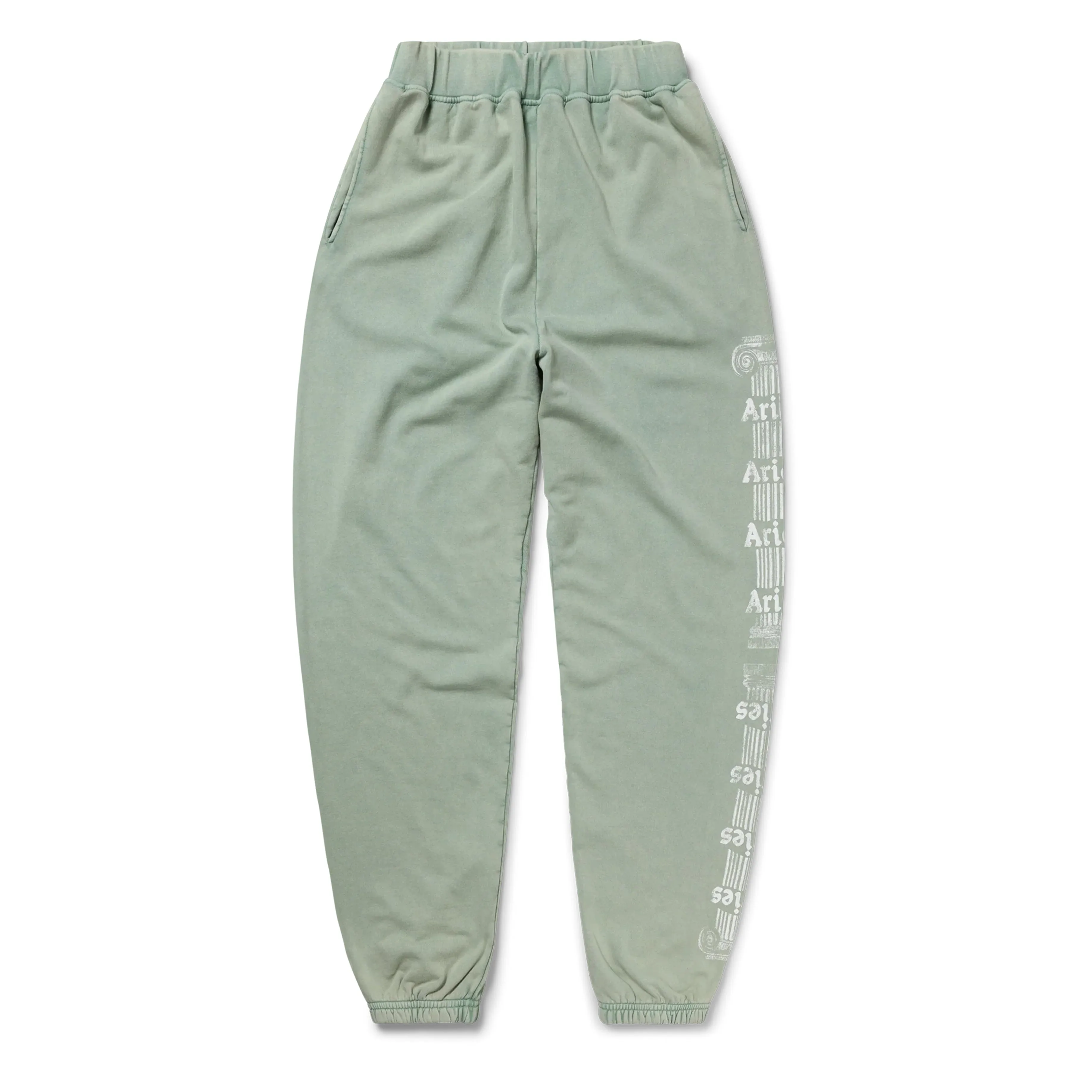 Stretching Fit Aries Womens Aged Ancient Column Sweatpant Green