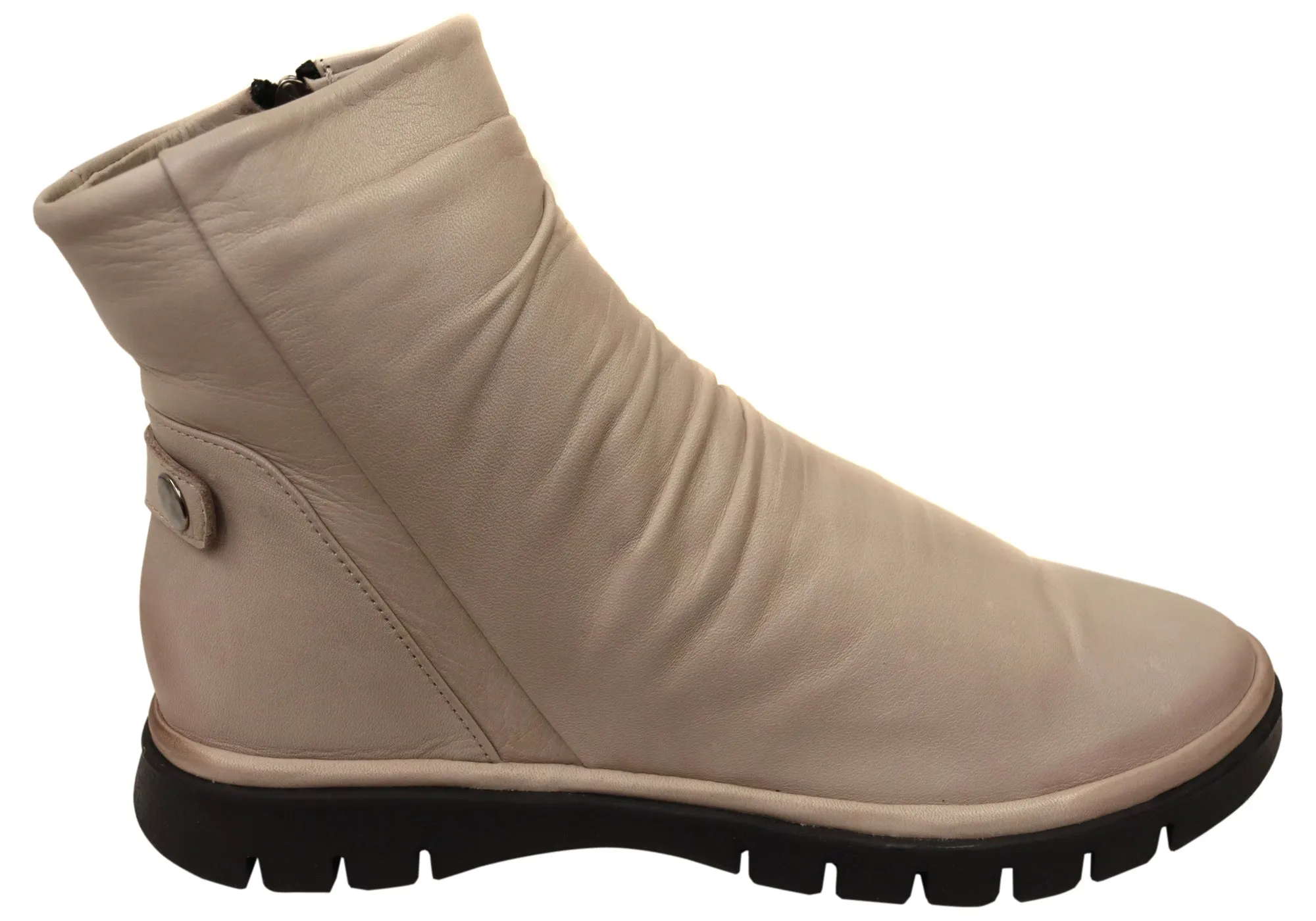 Abrasion Resistant Surface Orizonte Salony Womens European Comfortable Leather Ankle Boots