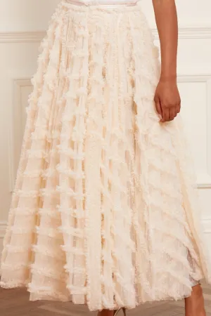 Fold Over Detail Everyday Look Florence Ruffle Ankle Skirt