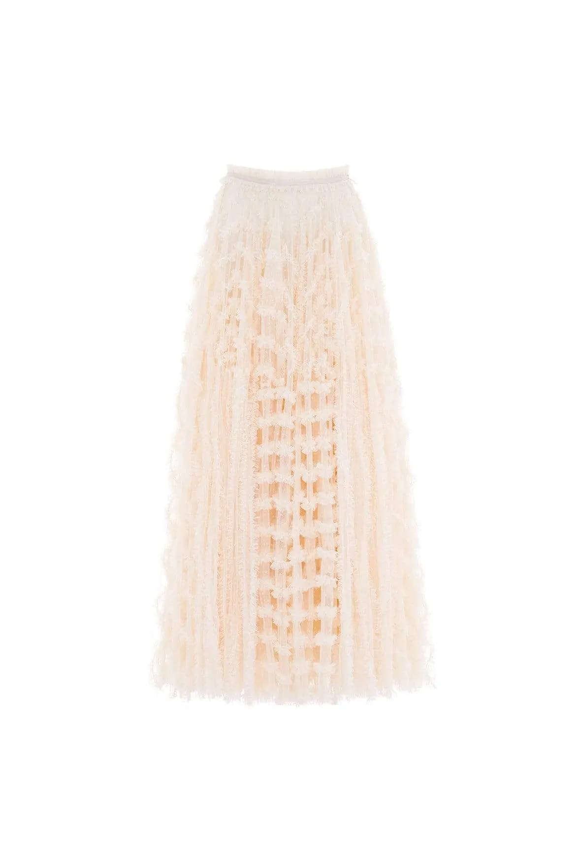 Corduroy texture Luxury Finish Florence Ruffle Ankle Skirt