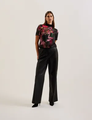 ASTHAA | BLACK Wrinkle resistant fabric Breathable Honeycomb Weave