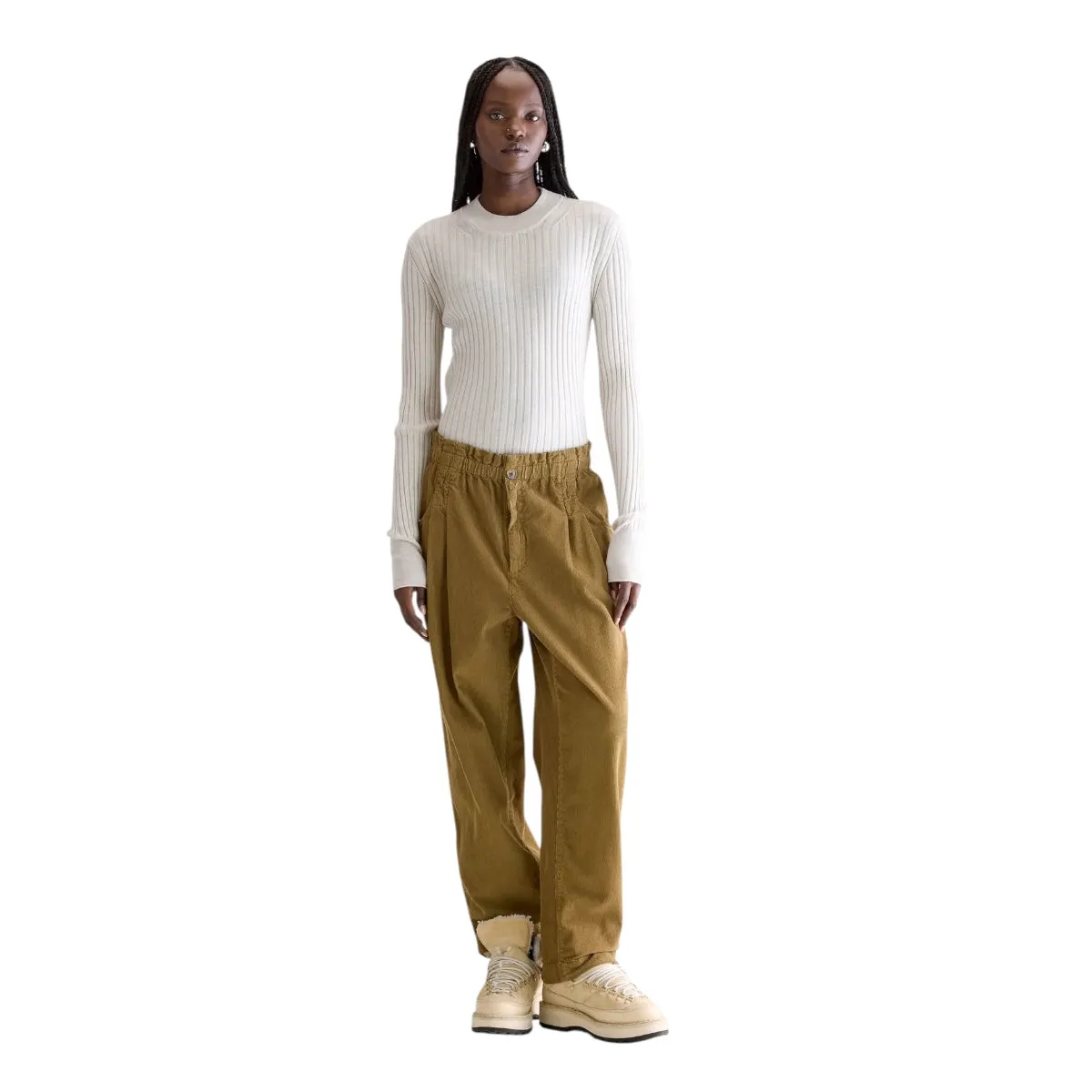MoistureWickingLining Comfort Fit Bellerose Winona Paperbag Pant Tabac
