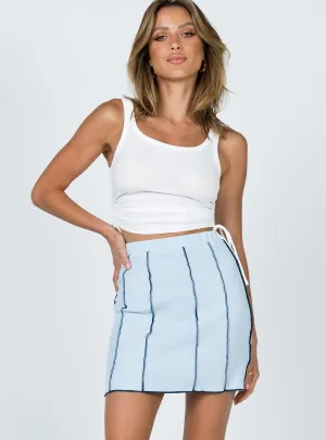 Nelle Mini Skirt Blue Comfort Innovation Visual Outfit