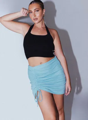Avani Mini Skirt Blue Style Essential